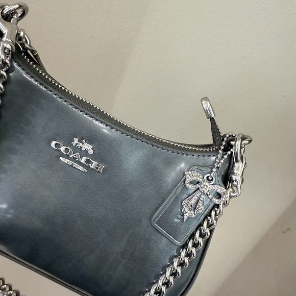 Coach Teri Mini Crossbody Bag CCE83 Silver - Picture 2 of 9
